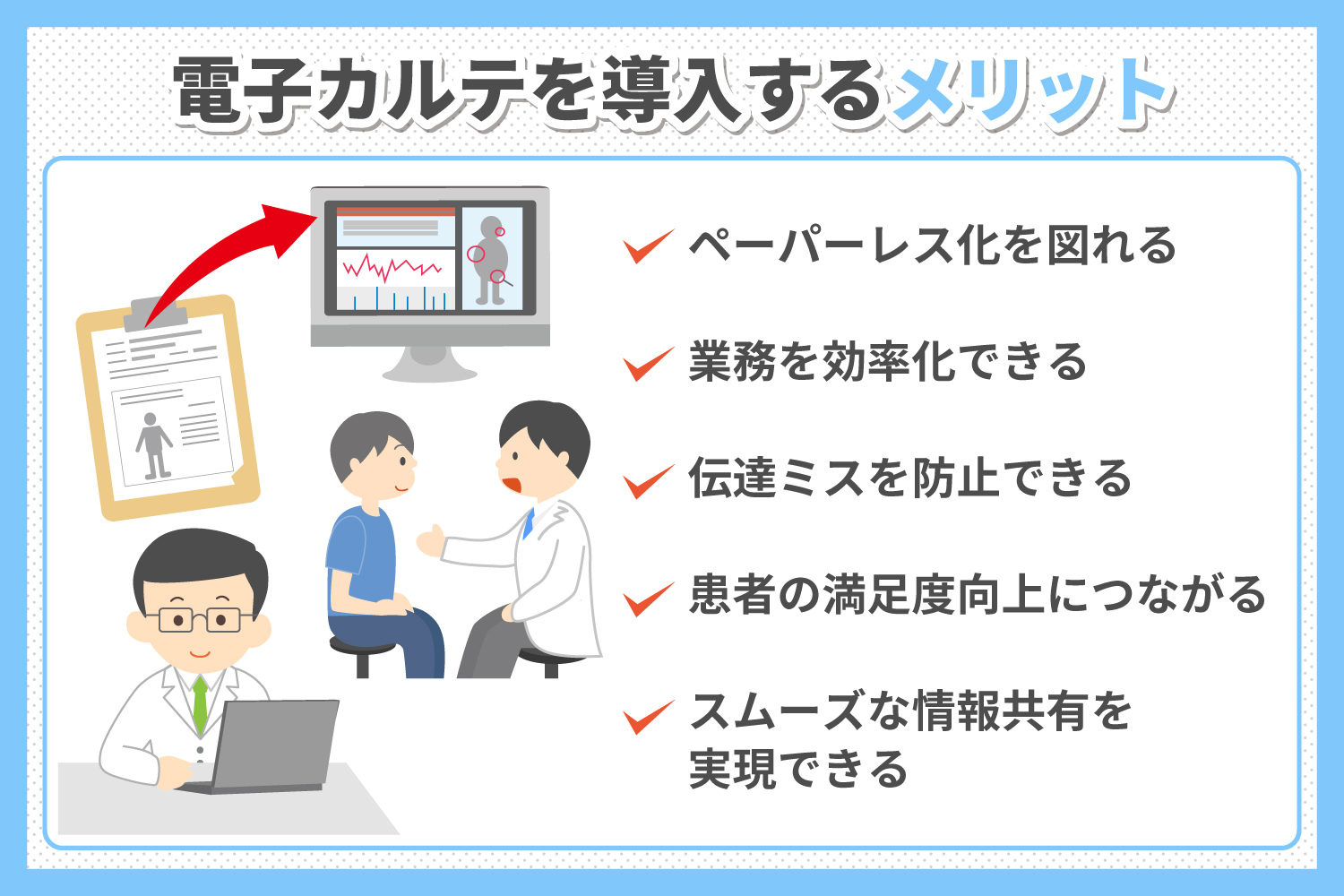 電子カルテを導入するメリット