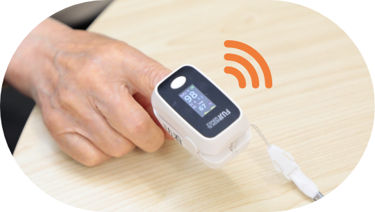 バイタル測定機器とのワイヤレス連携